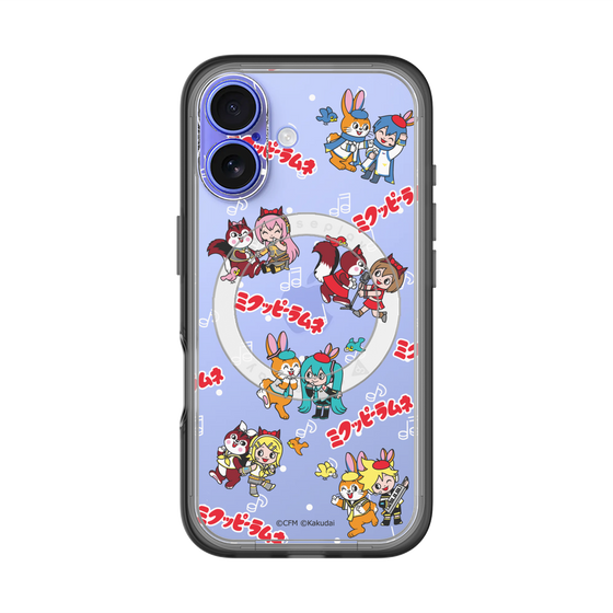 Slim Protection Premium Case with MagSafe［ Hatsune Miku × Kuppy Ramune – Overall Pattern ］