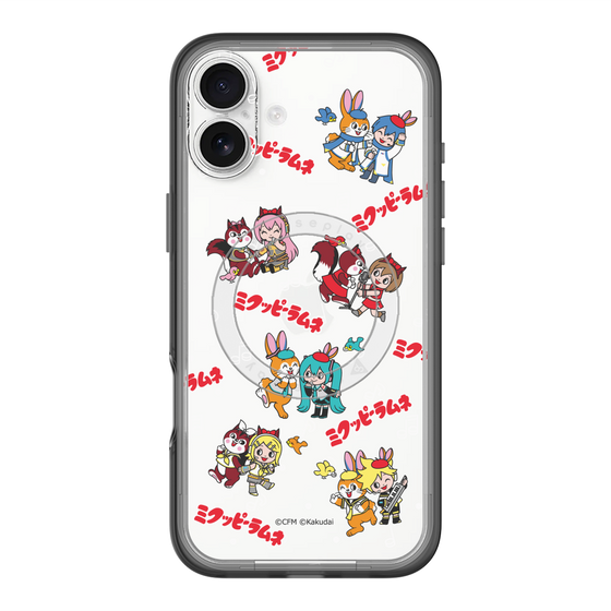 Slim Protection Premium Case with MagSafe［ Hatsune Miku × Kuppy Ramune – Overall Pattern ］