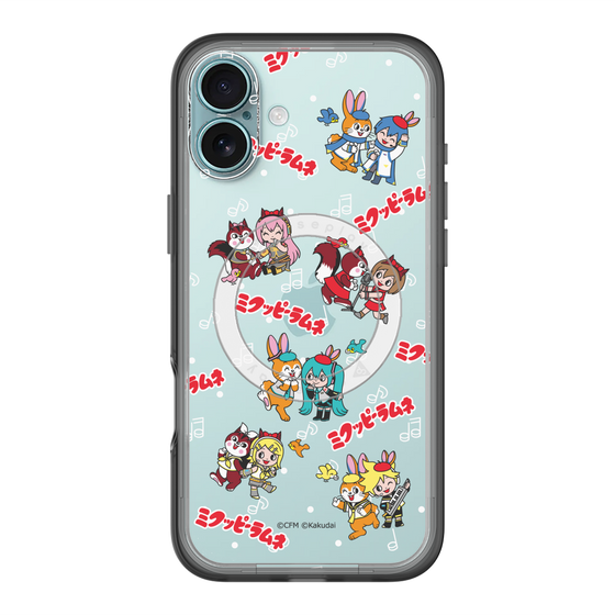 Slim Protection Premium Case with MagSafe［ Hatsune Miku × Kuppy Ramune – Overall Pattern ］