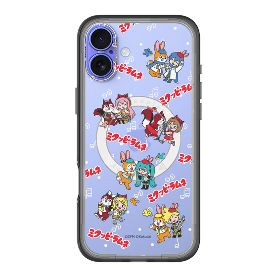 Slim Protection Premium Case with MagSafe［ Hatsune Miku × Kuppy Ramune – Overall Pattern ］