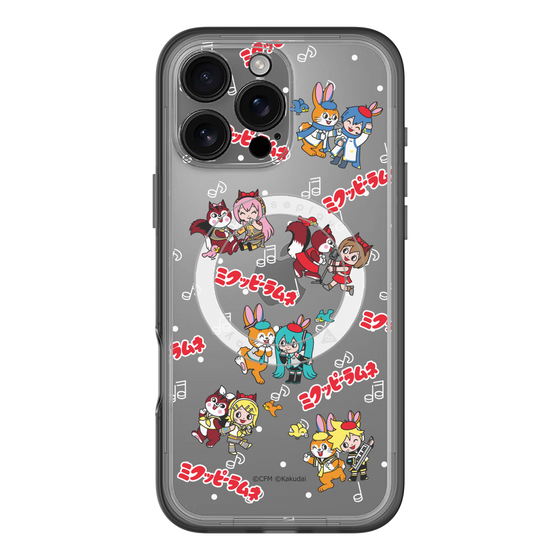 Slim Protection Premium Case with MagSafe［ Hatsune Miku × Kuppy Ramune – Overall Pattern ］
