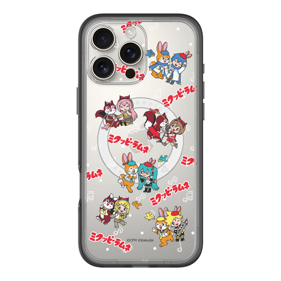 Slim Protection Premium Case with MagSafe［ Hatsune Miku × Kuppy Ramune – Overall Pattern ］