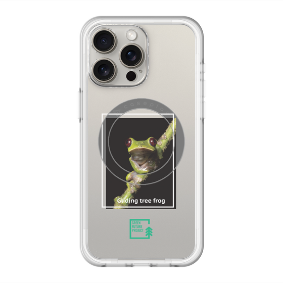 Slim Protection Premium Case with MagSafe［ Green Future Project - Gliding tree frog ］