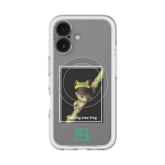Slim Protection Premium Case with MagSafe［ Green Future Project - Gliding tree frog ］