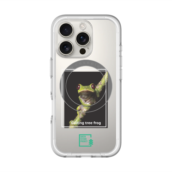 Slim Protection Premium Case with MagSafe［ Green Future Project - Gliding tree frog ］