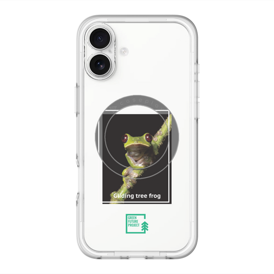 Slim Protection Premium Case with MagSafe［ Green Future Project - Gliding tree frog ］