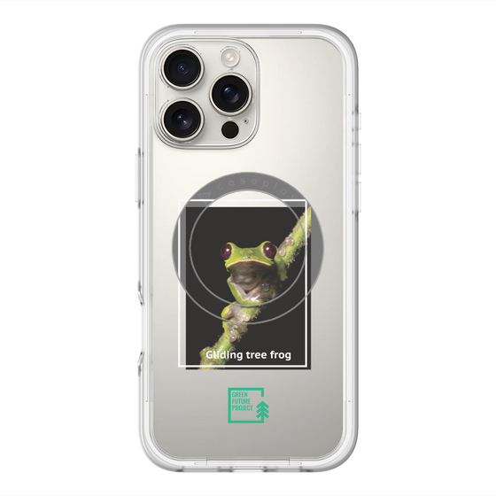 Slim Protection Premium Case with MagSafe［ Green Future Project - Gliding tree frog ］