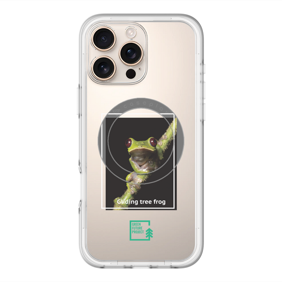 Slim Protection Premium Case with MagSafe［ Green Future Project - Gliding tree frog ］