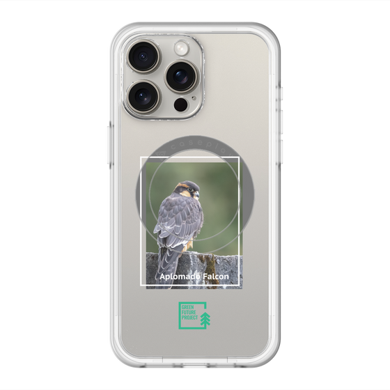 Slim Protection Premium Case with MagSafe［ Green Future Project - Aplomado Falcon ］