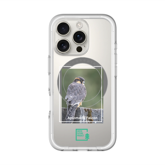 Slim Protection Premium Case with MagSafe［ Green Future Project - Aplomado Falcon ］