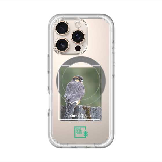 Slim Protection Premium Case with MagSafe［ Green Future Project - Aplomado Falcon ］