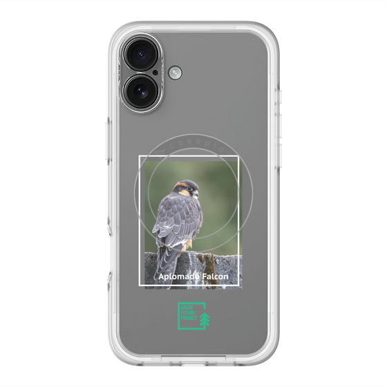 Slim Protection Premium Case with MagSafe［ Green Future Project - Aplomado Falcon ］