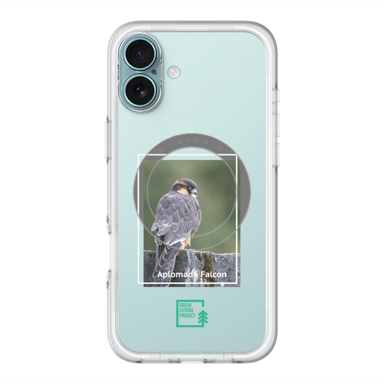 Slim Protection Premium Case with MagSafe［ Green Future Project - Aplomado Falcon ］