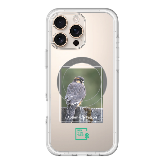 Slim Protection Premium Case with MagSafe［ Green Future Project - Aplomado Falcon ］