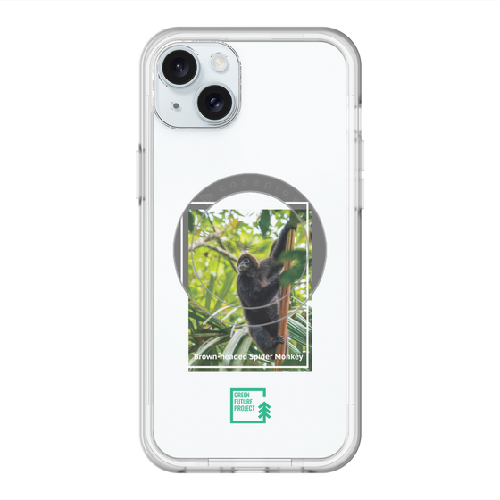 Slim Protection Premium Case with MagSafe［ Green Future Project - Brown-headed Spider Monkey ］