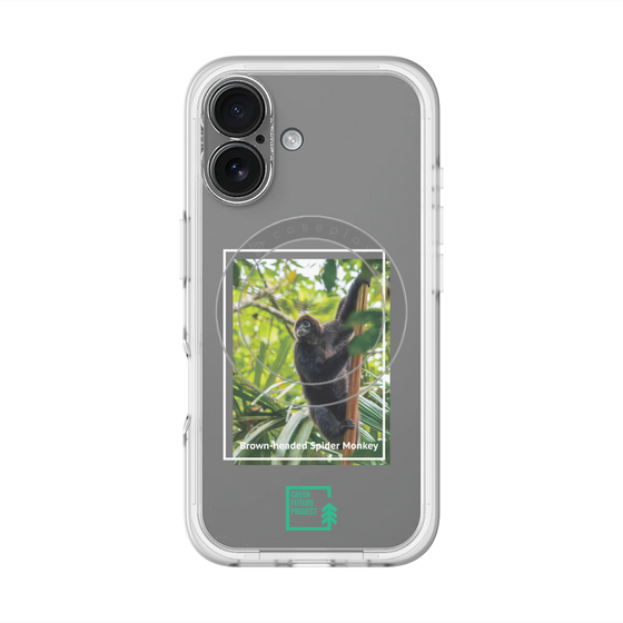 Slim Protection Premium Case with MagSafe［ Green Future Project - Brown-headed Spider Monkey ］