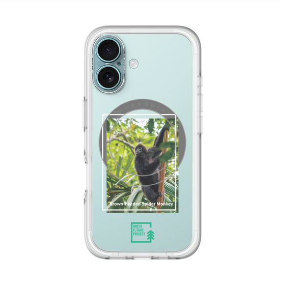 Slim Protection Premium Case with MagSafe［ Green Future Project - Brown-headed Spider Monkey ］