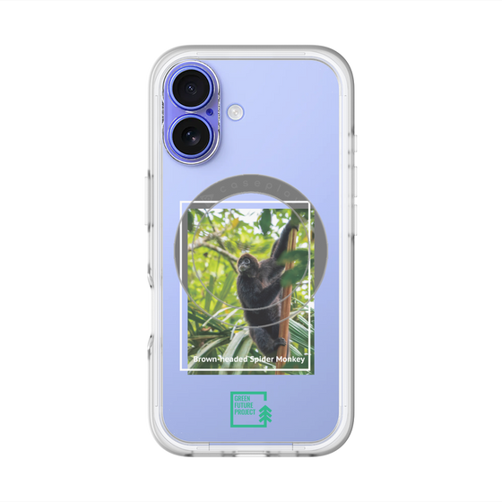 Slim Protection Premium Case with MagSafe［ Green Future Project - Brown-headed Spider Monkey ］