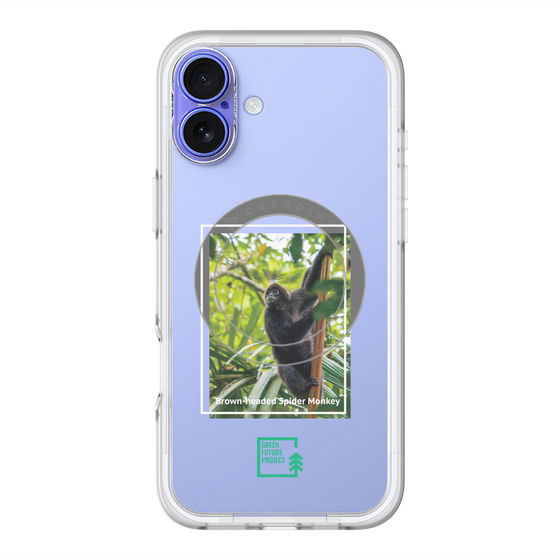 Slim Protection Premium Case with MagSafe［ Green Future Project - Brown-headed Spider Monkey ］