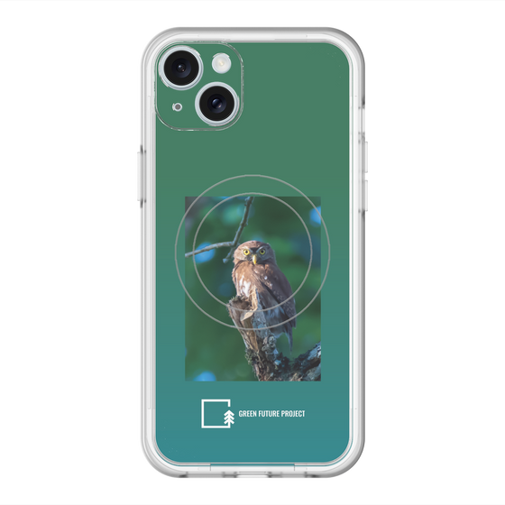 Slim Protection Premium Case with MagSafe［ Green Future Project - Ferruginous Pygmy Owl ］