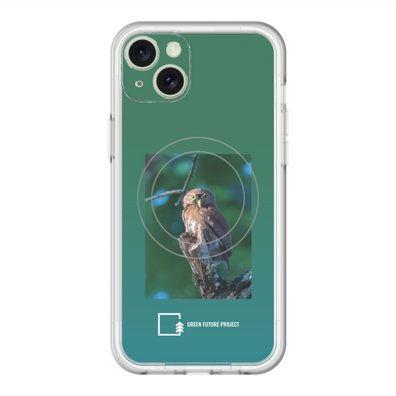 Slim Protection Premium Case with MagSafe［ Green Future Project - Ferruginous Pygmy Owl ］