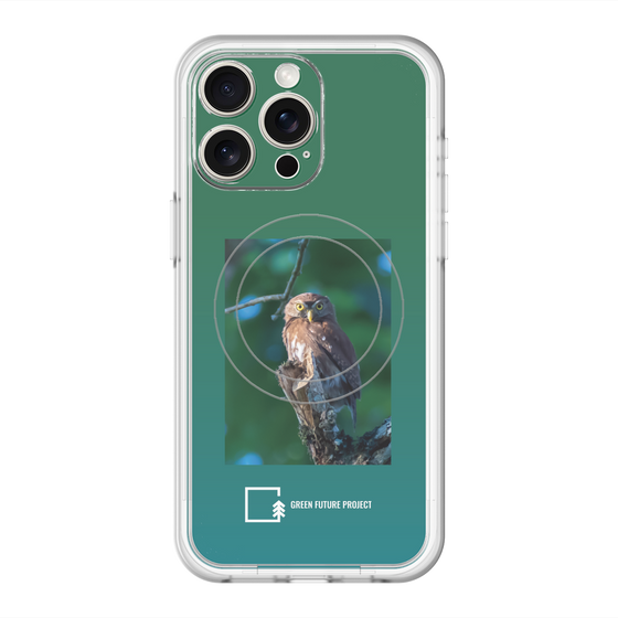Slim Protection Premium Case with MagSafe［ Green Future Project - Ferruginous Pygmy Owl ］