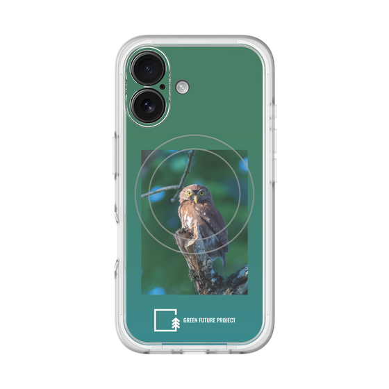 Slim Protection Premium Case with MagSafe［ Green Future Project - Ferruginous Pygmy Owl ］
