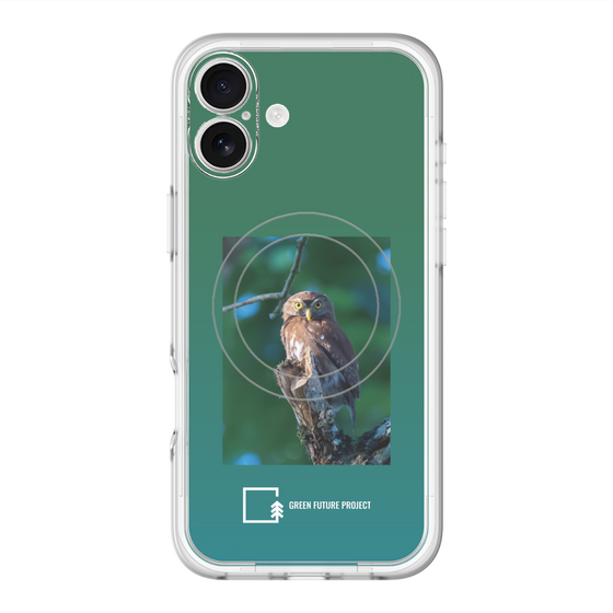 Slim Protection Premium Case with MagSafe［ Green Future Project - Ferruginous Pygmy Owl ］
