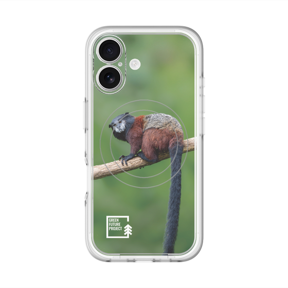 Slim Protection Premium Case with MagSafe［ Green Future Project - Saddle-backTamarin ］