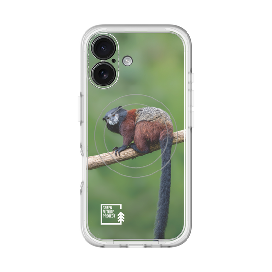Slim Protection Premium Case with MagSafe［ Green Future Project - Saddle-backTamarin ］