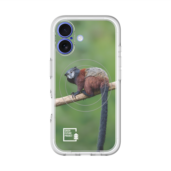 Slim Protection Premium Case with MagSafe［ Green Future Project - Saddle-backTamarin ］
