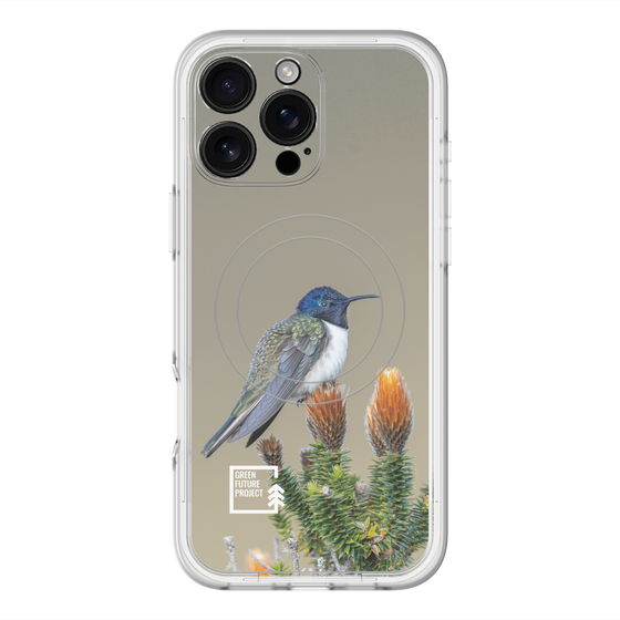 Slim Protection Premium Case with MagSafe［ Green Future Project - Ecuadorian Hillstar ］