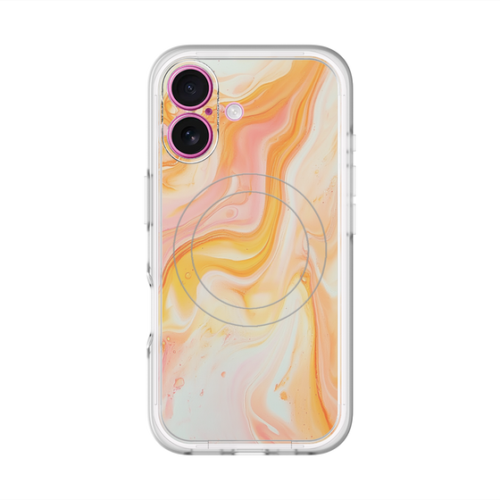 Slim Protection Premium Case with MagSafe［ Color Rain - Original - Tangerine Mist ］