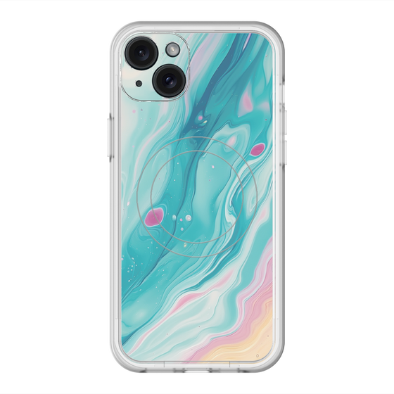Slim Protection Premium Case with MagSafe［ Color Rain - Original - Serene Wave ］