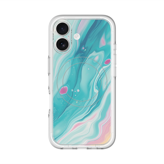 Slim Protection Premium Case with MagSafe［ Color Rain - Original - Serene Wave ］