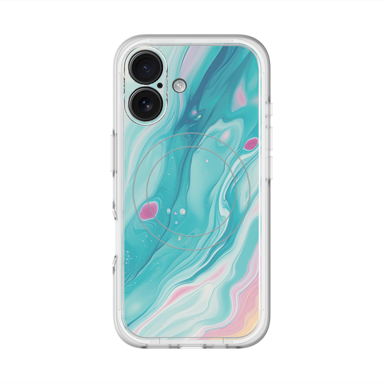Slim Protection Premium Case with MagSafe［ Color Rain - Original - Serene Wave ］