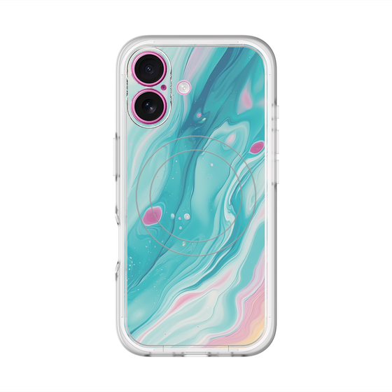 Slim Protection Premium Case with MagSafe［ Color Rain - Original - Serene Wave ］