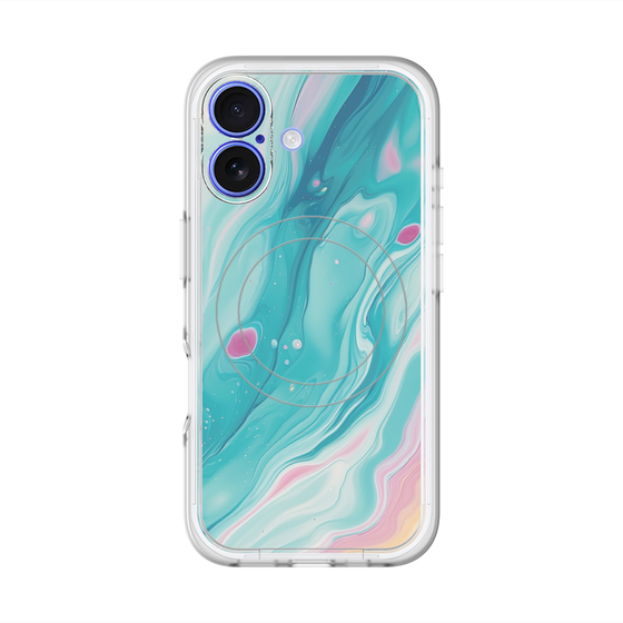 Slim Protection Premium Case with MagSafe［ Color Rain - Original - Serene Wave ］