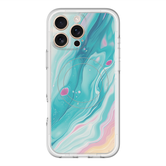 Slim Protection Premium Case with MagSafe［ Color Rain - Original - Serene Wave ］