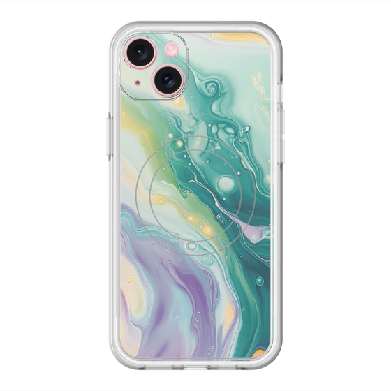 Slim Protection Premium Case with MagSafe［ Color Rain - Original - Dusky Forest ］