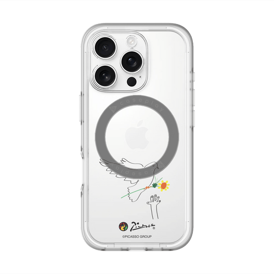 Slim Protection Premium Case with MagSafe［ PICASSO - Dove of Peace ］