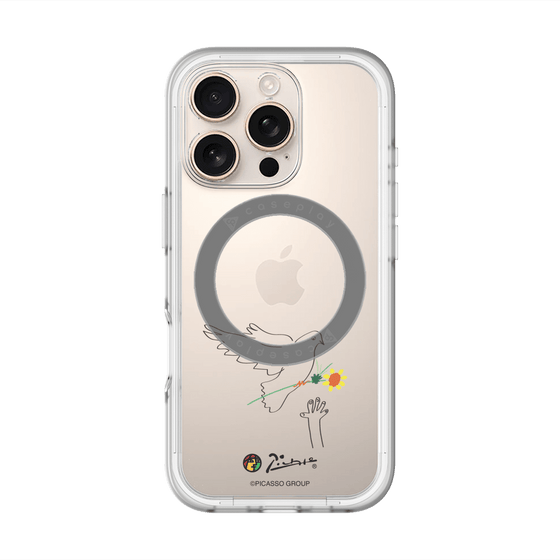 Slim Protection Premium Case with MagSafe［ PICASSO - Dove of Peace ］