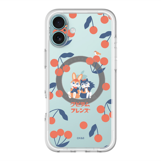 Slim Protection Premium Case with MagSafe［ Kuppyramu Friends - Cherry ］