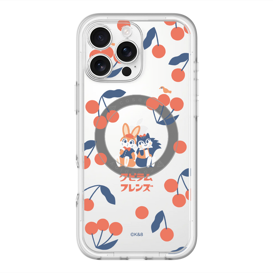 Slim Protection Premium Case with MagSafe［ Kuppyramu Friends - Cherry ］