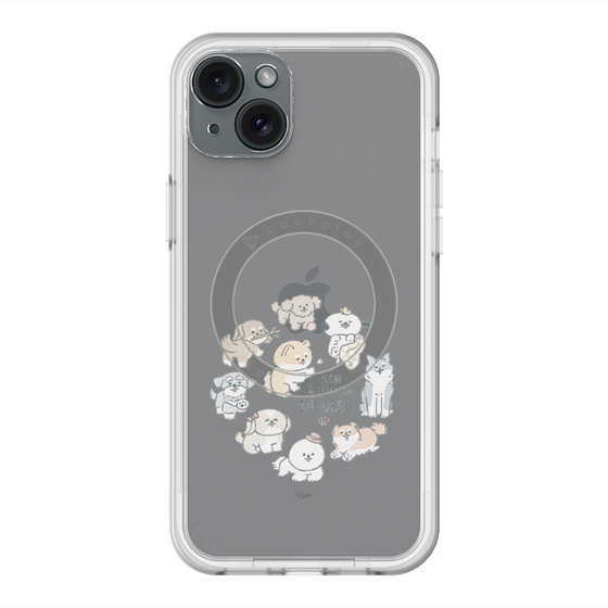 Slim Protection Premium Case with MagSafe［ Hello, It's Dog - All Together - Clear ］
