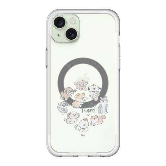 Slim Protection Premium Case with MagSafe［ Hello, It's Dog - All Together - Clear ］
