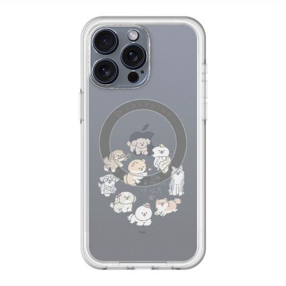 Slim Protection Premium Case with MagSafe［ Hello, It's Dog - All Together - Clear ］