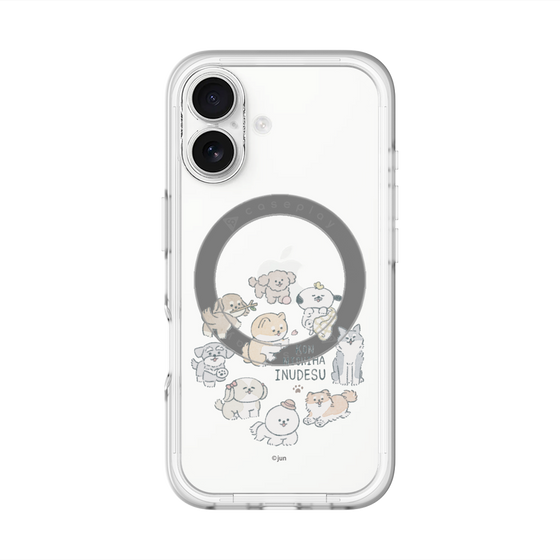 Slim Protection Premium Case with MagSafe［ Hello, It's Dog - All Together - Clear ］
