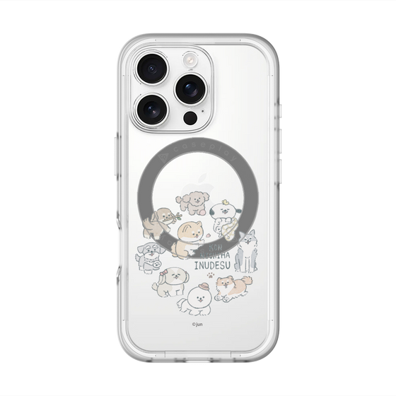 Slim Protection Premium Case with MagSafe［ Hello, It's Dog - All Together - Clear ］
