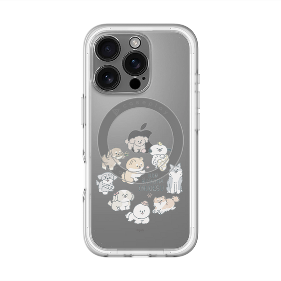 Slim Protection Premium Case with MagSafe［ Hello, It's Dog - All Together - Clear ］
